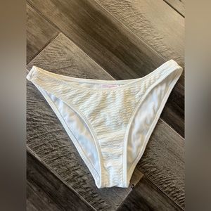 Stoney Clover Lane White Bikini Bottoms Size Small